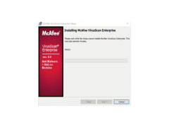 McAfee VirusScan Enterprise - installing
