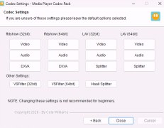 Media Player Codec Pack Plus - Screenshot 3