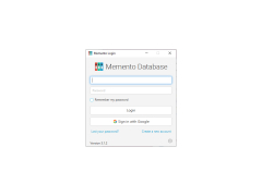 Memento Database Desktop Lite - main-screen