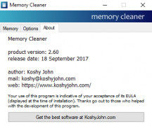 Memory Cleaner 2.60 screenshot 3