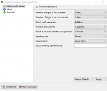 Mental Calculation Training Software screenshot 1