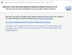 Microsoft Malicious Software Removal Tool - Screenshot 1