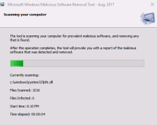 Microsoft Malicious Software Removal Tool - Screenshot 3