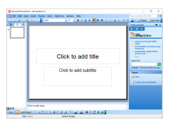 Microsoft Office 2003 - powerpoint-main-screen