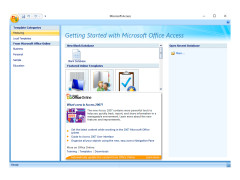 Microsoft Office 2007 - access-main-screen