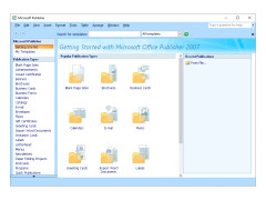 Microsoft Office 2007 - publisher-main-screen