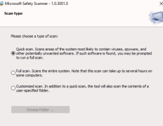 Microsoft Safety Scanner - Screenshot 1