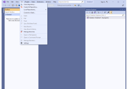 Microsoft Visual Studio Ultimate - git-menu