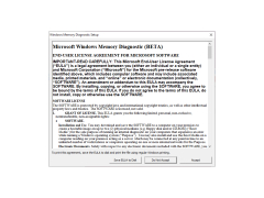 Microsoft Windows Memory Diagnostic - license-agreement