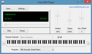 Midi Player screenshot 1