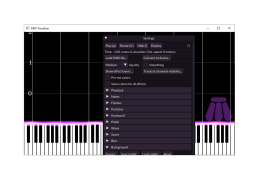 MIDI Visualizer - settings