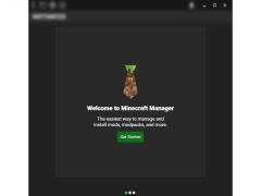 Minecraft Manager - welcome-screen