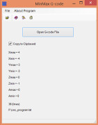 MinMax G-code screenshot 1