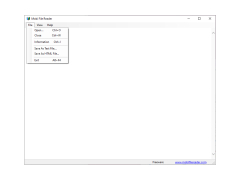 Mobi File Reader - file-menu