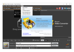 Movavi Video Converter - about-application