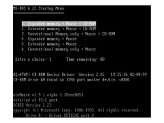 MS DOS - startup