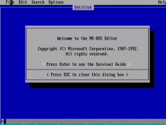 MS DOS - ms-dos-editor