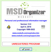 MSD Organizer Portable screenshot 2