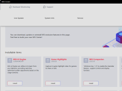 MSI Center - support