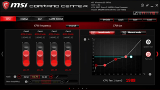 MSI Command Center - Screenshot 3