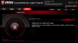 MSI Command Center - Screenshot 2