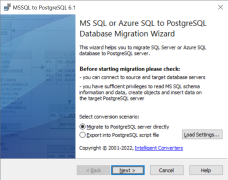 MSSQL to PostgreSQL screenshot 1