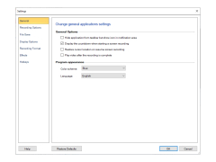 My Screen Recorder Pro - settings-general