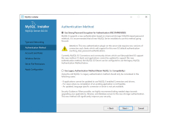 MySQL Installer - auth-method