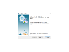 MySQL - welcome-screen-setup