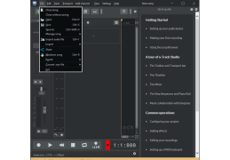N-Track Studio - file-menu