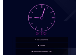 Neon Clock Widget - main-screen