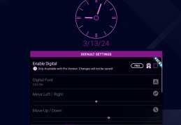 Neon Clock Widget - digital-settings