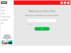 Nero Video - welcome-screen