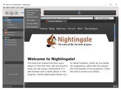 Nightingale - help-menu