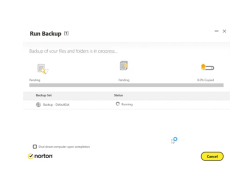 Norton 360 - backup