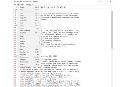 Notepad2 - edit-menu