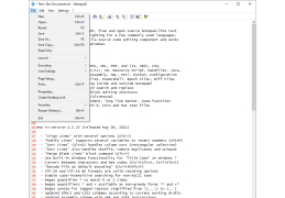 Notepad2 - file-menu
