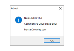 NumLocker - about-application