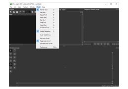 Olive Video Editor - tools-menu