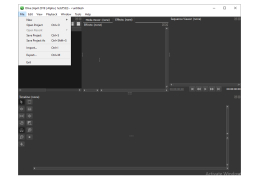 Olive Video Editor - file-menu