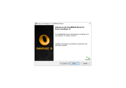 OmniPage - installation-beginning