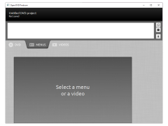 Open DVD Producer - menu