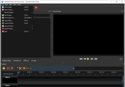 OpenShot Video Editor - file-menu