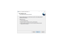 OpenShot - additional-tasks-in-installation