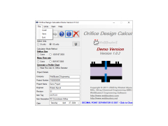 Orifice Design Calculator - file-menu