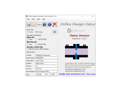 Orifice Design Calculator - main-screen
