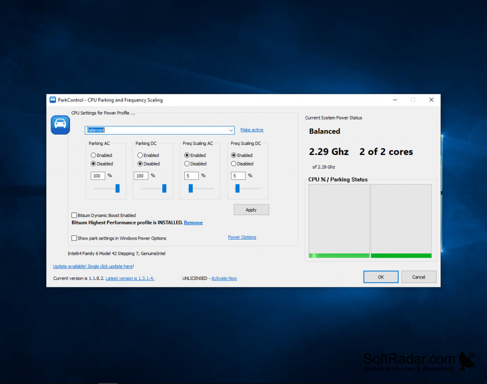 download the new version for windows Bitsum ParkControl Pro 4.2.1.10