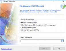 Passcape ISO Burner screenshot 1