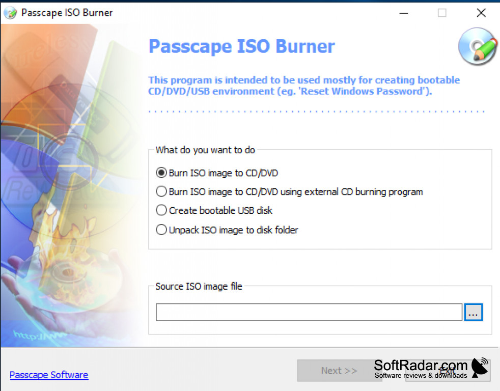 burn iso image to usb flash drive