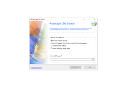 Passcape ISO Burner - main-screen